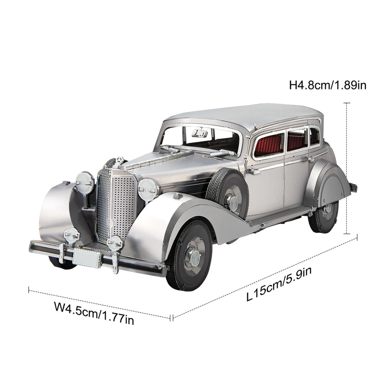 Bulletproof Sedan 770K 3D metal puzzle by Piececool – luxury car model kit for adults and teens