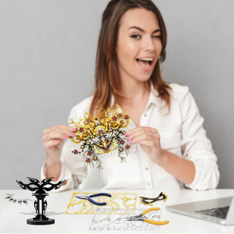 Medusa 3D metal puzzle by Piececool – mythological Gorgon puzzle