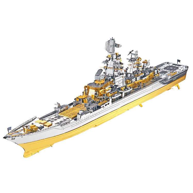 Battleship 3D metal puzzle collection by Piececool – military DIY warship model kits for adults and teens