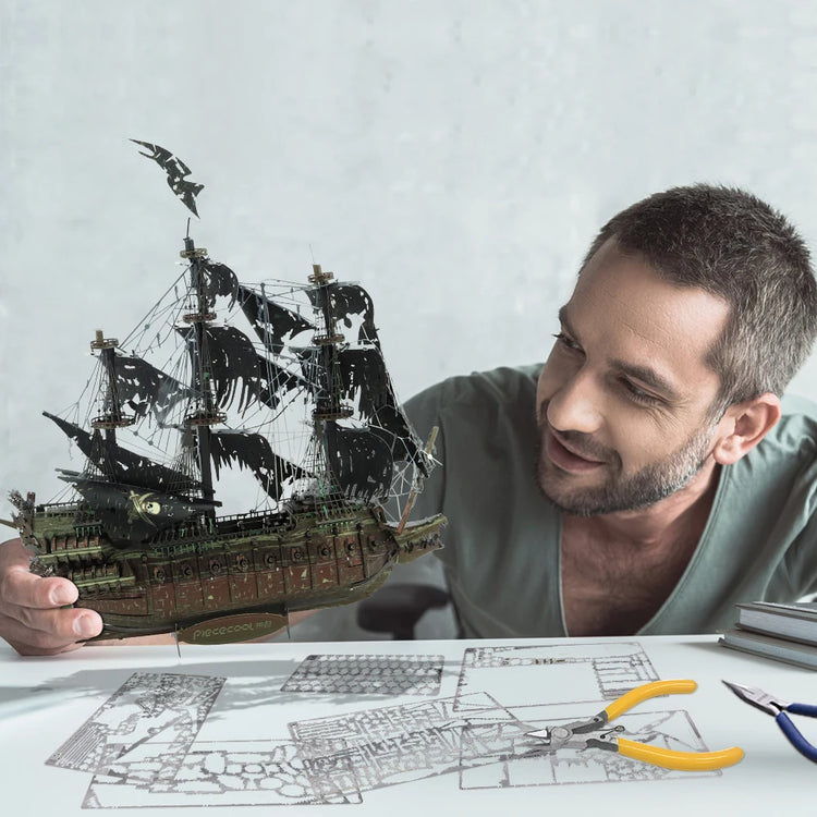 Piececool Pirate Ship 3D metal puzzle collection – legendary sailing model kits for adults and teens