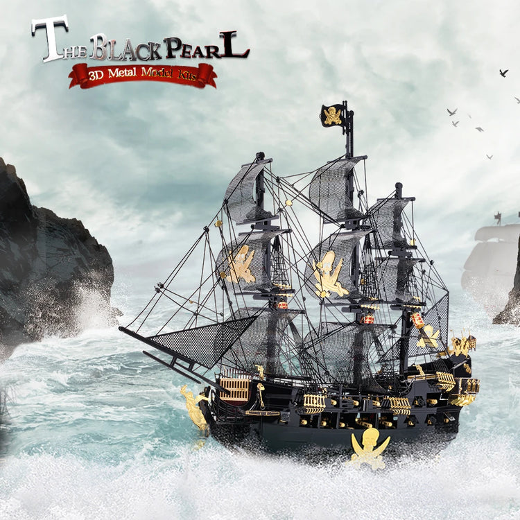 Piececool Pirate Ship 3D metal puzzle collection – legendary sailing model kits for adults and teens