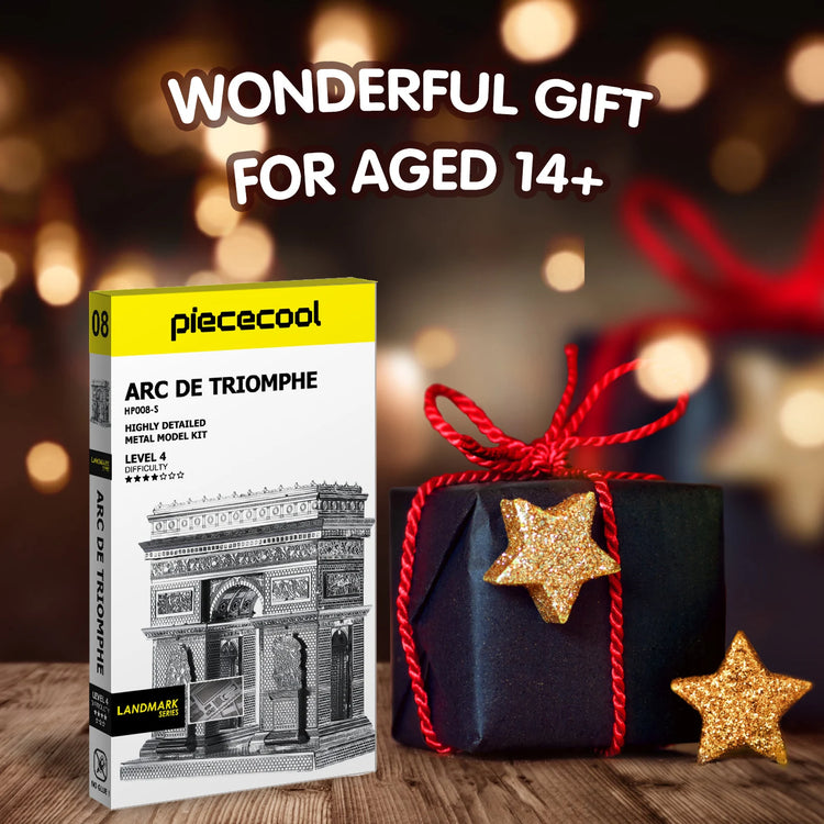 Arc de Triomphe 3D metal puzzle by Piececool – DIY architectural model kit for adults and teens
