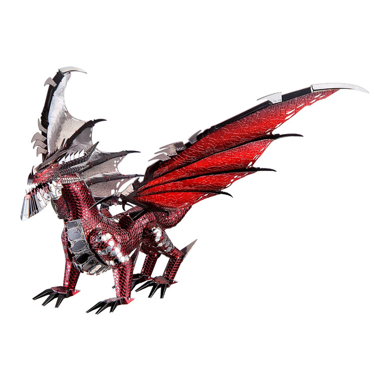 Black Dragon 3D metal puzzle by Piececool – fantasy DIY model kit