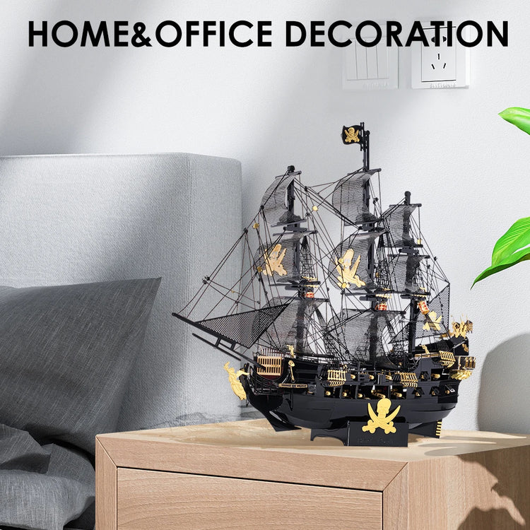 Piececool Pirate Ship 3D metal puzzle collection – legendary sailing model kits for adults and teens
