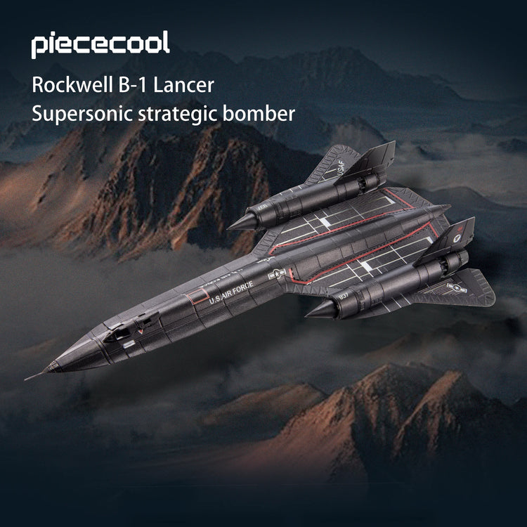 Blackbird Aircraft 3D metal puzzle by Piececool – reconnaissance model kit for teens and adults