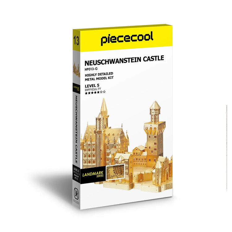 Castle 3D metal puzzle by Piececool – elegant architectural DIY model kit for teens and adults