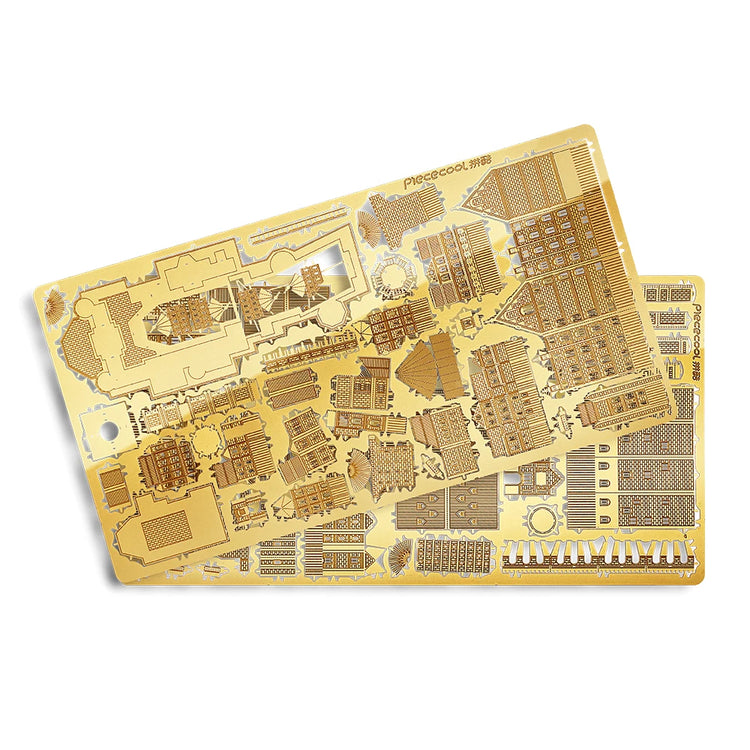 Castle 3D metal puzzle by Piececool – elegant architectural DIY model kit for teens and adults