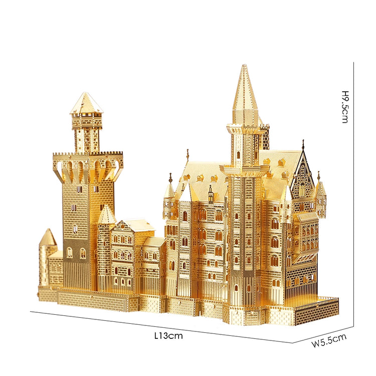 Castle 3D metal puzzle by Piececool – elegant architectural DIY model kit for teens and adults