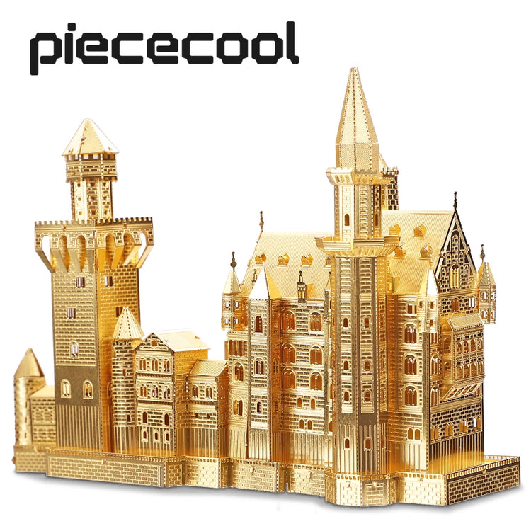 Castle 3D metal puzzle by Piececool – elegant architectural DIY model kit for teens and adults