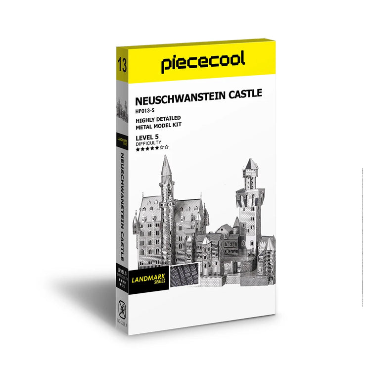Castle 3D metal puzzle by Piececool – elegant architectural DIY model kit for teens and adults