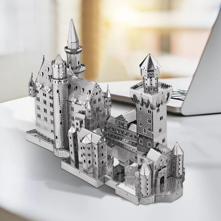 Castle 3D metal puzzle by Piececool – elegant architectural DIY model kit for teens and adults