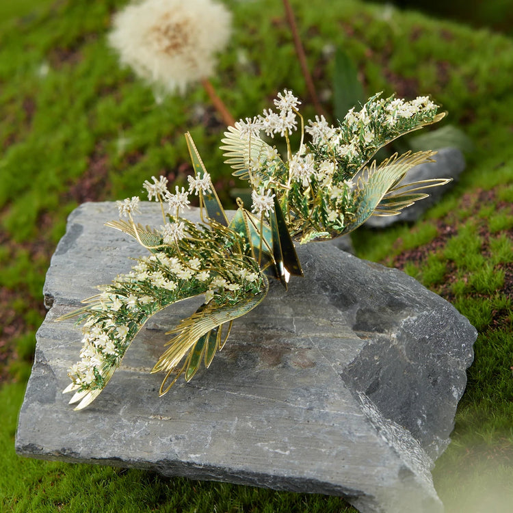 Cranes of Elegance 3D metal puzzle series by Piececool – DIY floral model kits for teens and adults