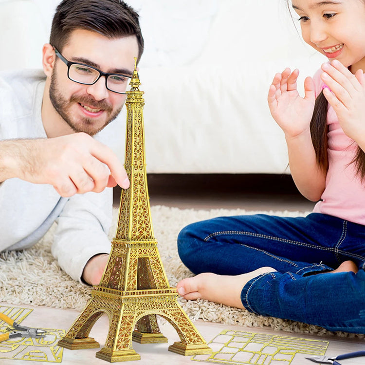Eiffel Tower 3D metal puzzle by Piececool – DIY architectural model kit for adults and teens