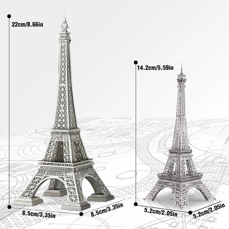 Eiffel Tower 3D metal puzzle by Piececool – DIY architectural model kit for adults and teens