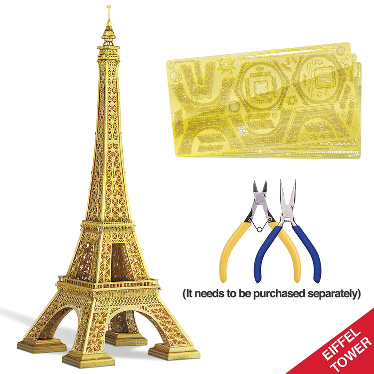 Eiffel Tower 3D metal puzzle by Piececool – DIY architectural model kit for adults and teens