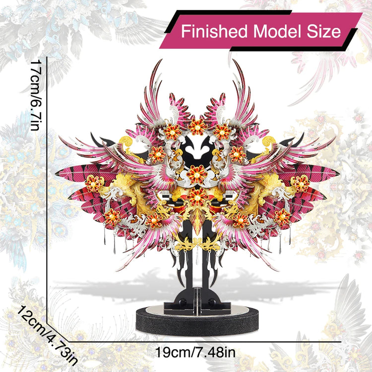 Flamingo 3D metal puzzle by Piececool – fantasy bird model kit