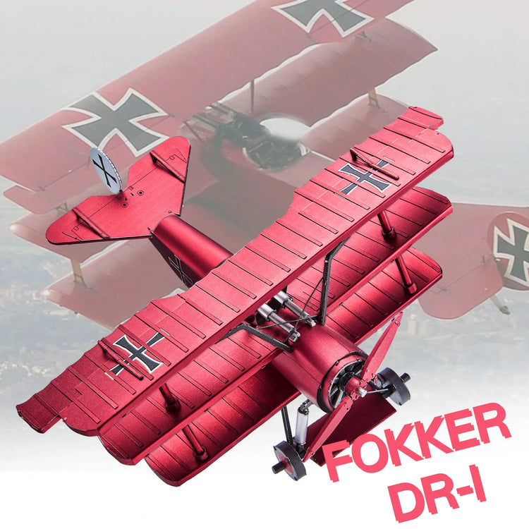 Fokker Dr-1 Triplane 3D metal puzzle by Piececool – DIY aircraft model kit