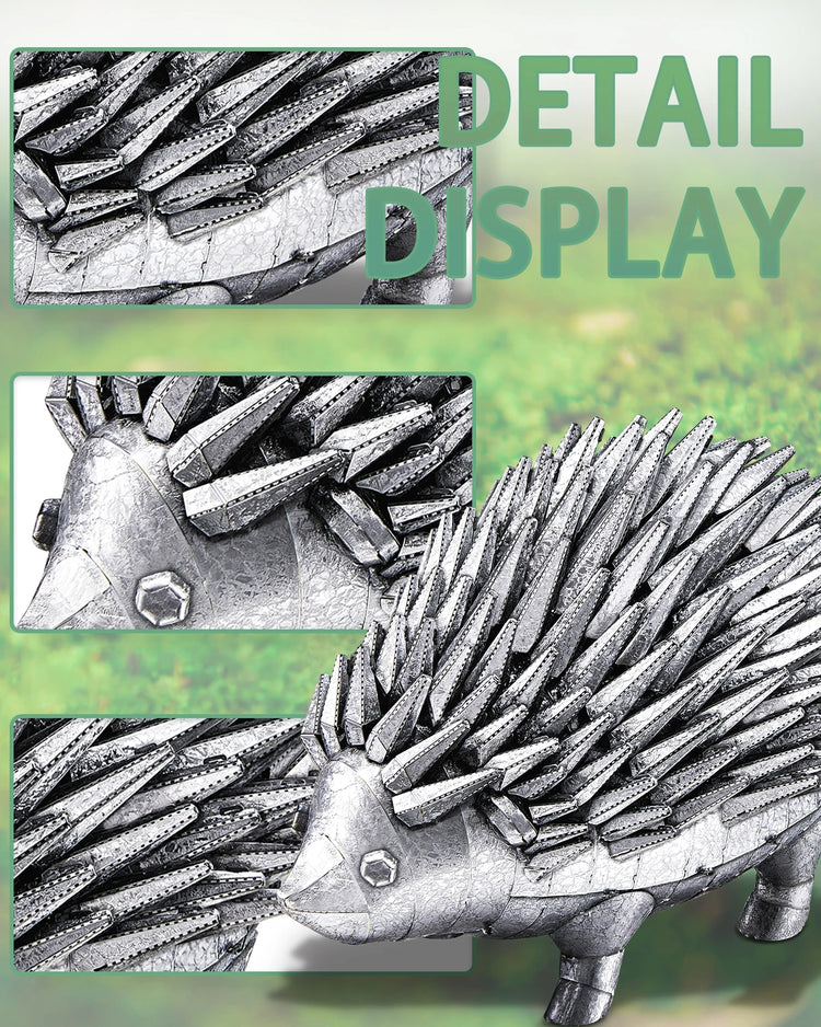 Hedgehog 3D metal puzzle by Piececool – DIY brain teaser model kit