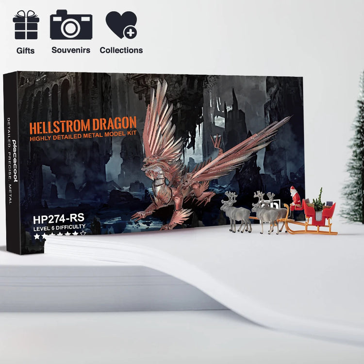 Hellstrom Copper Dragon 3D puzzle by Piececool – challenging fantasy build