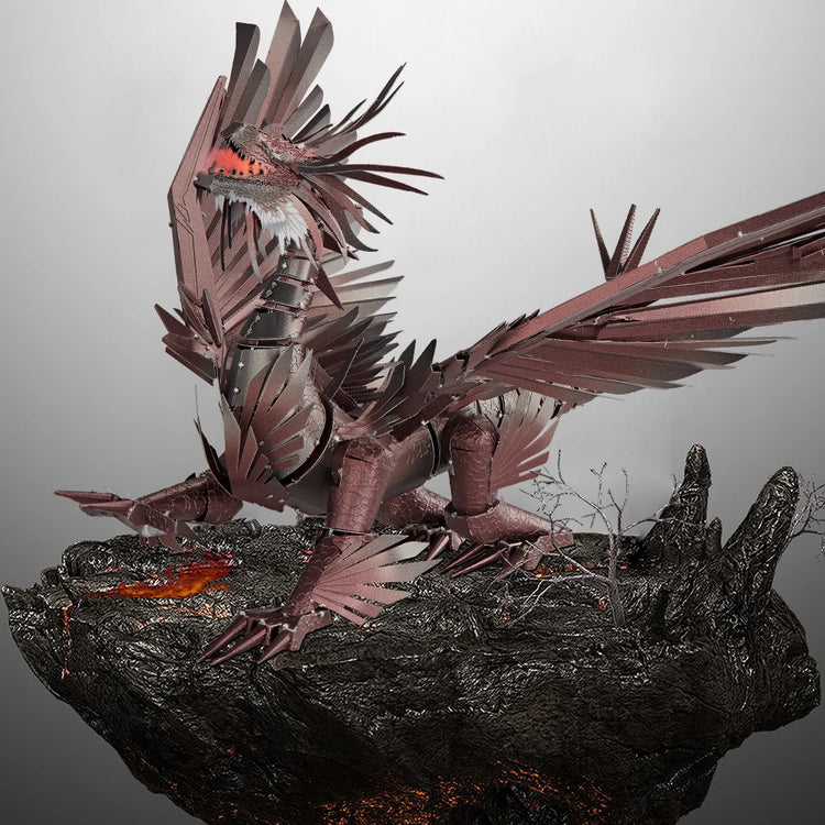 Hellstrom Copper Dragon 3D puzzle by Piececool – challenging fantasy build