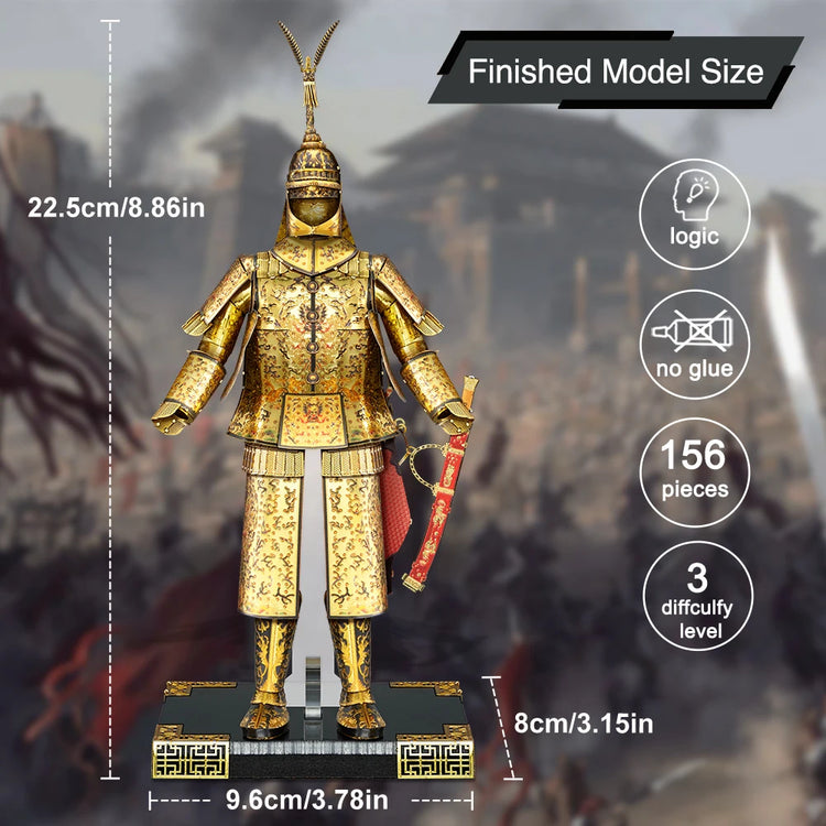 helmet and armor 3D metal puzzle by Piececool – DIY collectible model