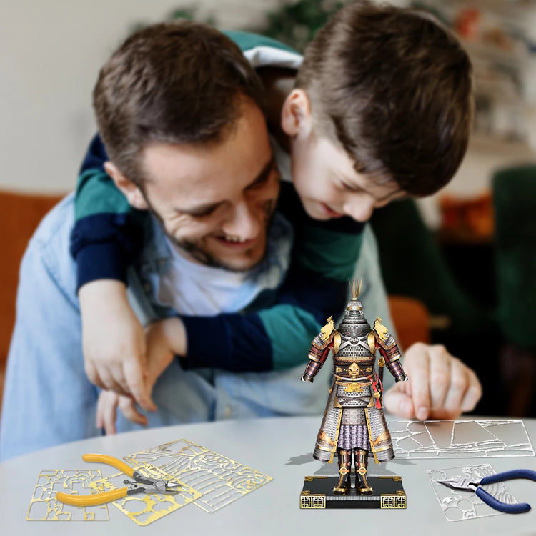helmet and armor 3D metal puzzle by Piececool – DIY collectible model