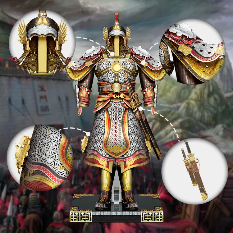helmet and armor 3D metal puzzle by Piececool – DIY collectible model