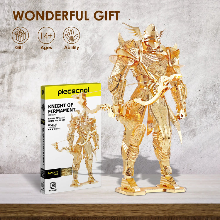 Knight of Firmament 3D metal puzzle by Piececool – DIY model kit for teens and adults