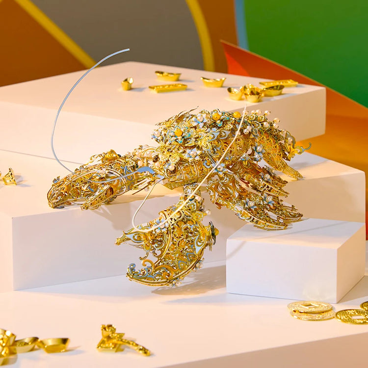 Lobster 3D metal puzzle by Piececool – marine animal DIY model kit for teens and adults