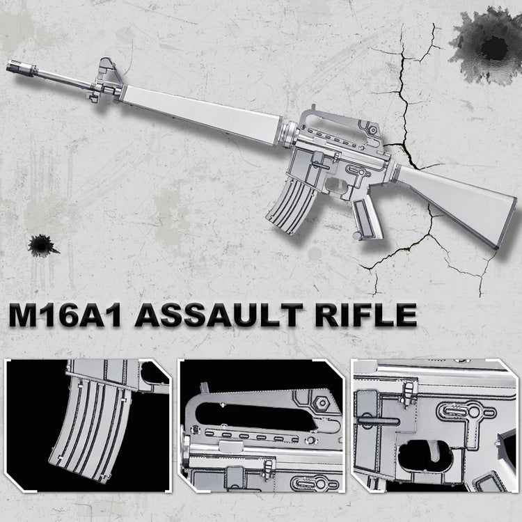 M16A1 Rifle 3D metal puzzle by Piececool – military DIY model kit