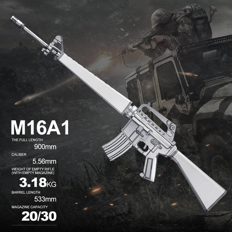 M16A1 Rifle 3D metal puzzle by Piececool – military DIY model kit