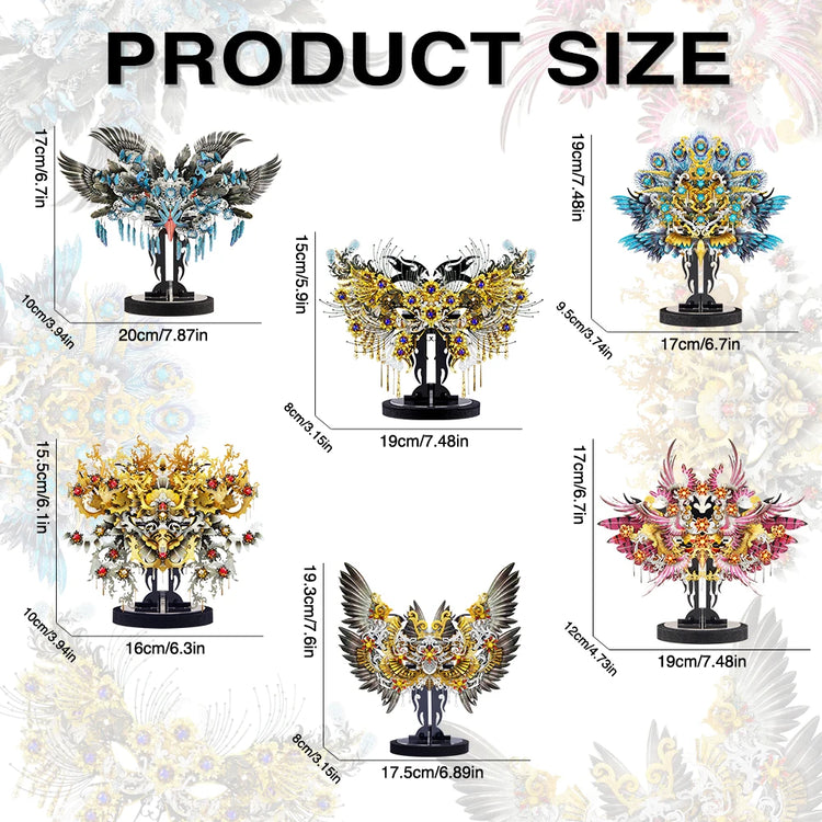 Piececool Magic Decoration 3D metal puzzle collection – 6 fantasy DIY models