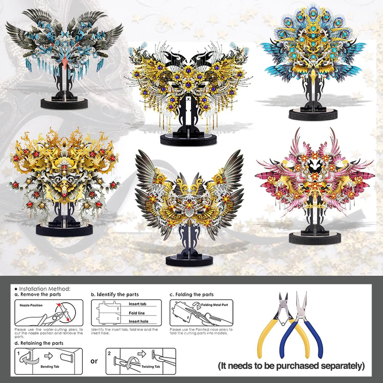 Piececool Magic Decoration 3D metal puzzle collection – 6 fantasy DIY models
