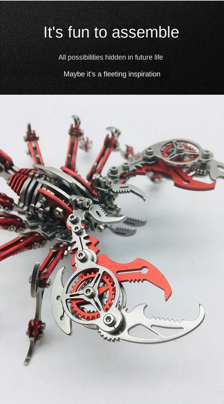 Mechanical Scorpion 3D metal puzzle – DIY model kit for teens and adults