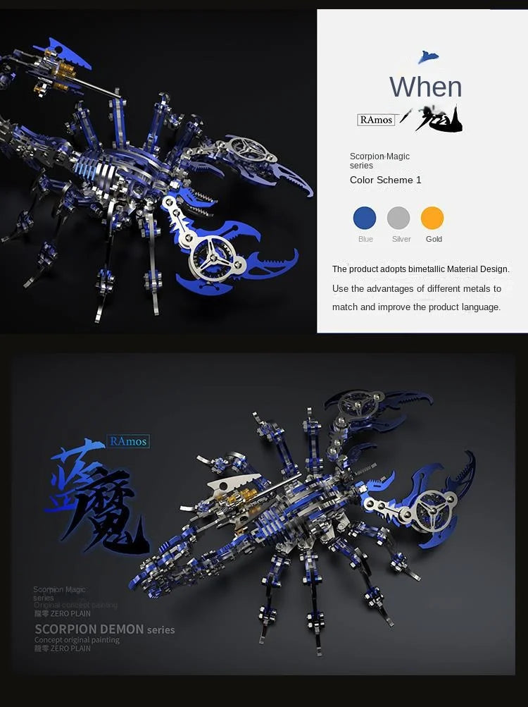 Mechanical Scorpion 3D metal puzzle – DIY model kit for teens and adults