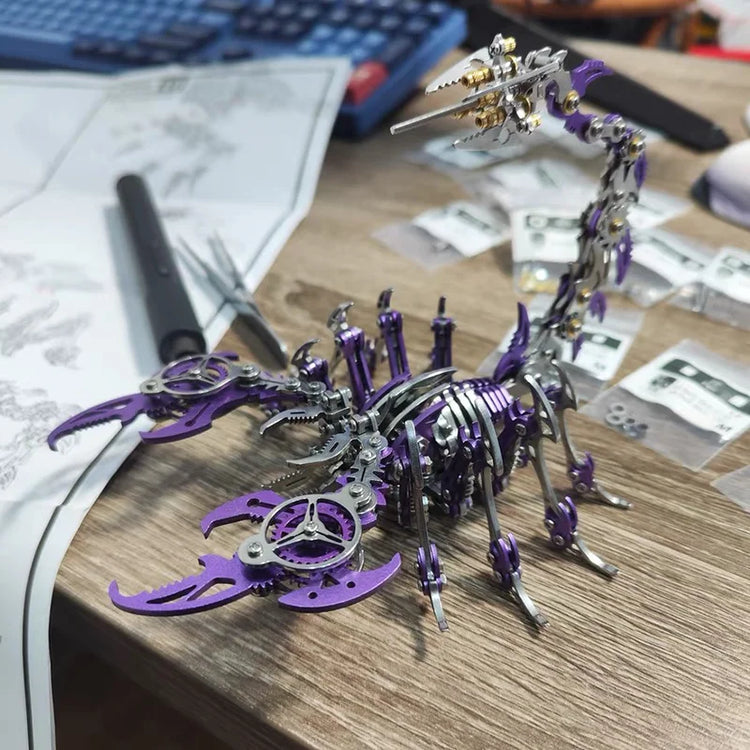 Mechanical Scorpion 3D metal puzzle – DIY model kit for teens and adults