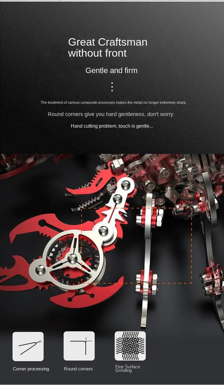 Mechanical Scorpion 3D metal puzzle – DIY model kit for teens and adults
