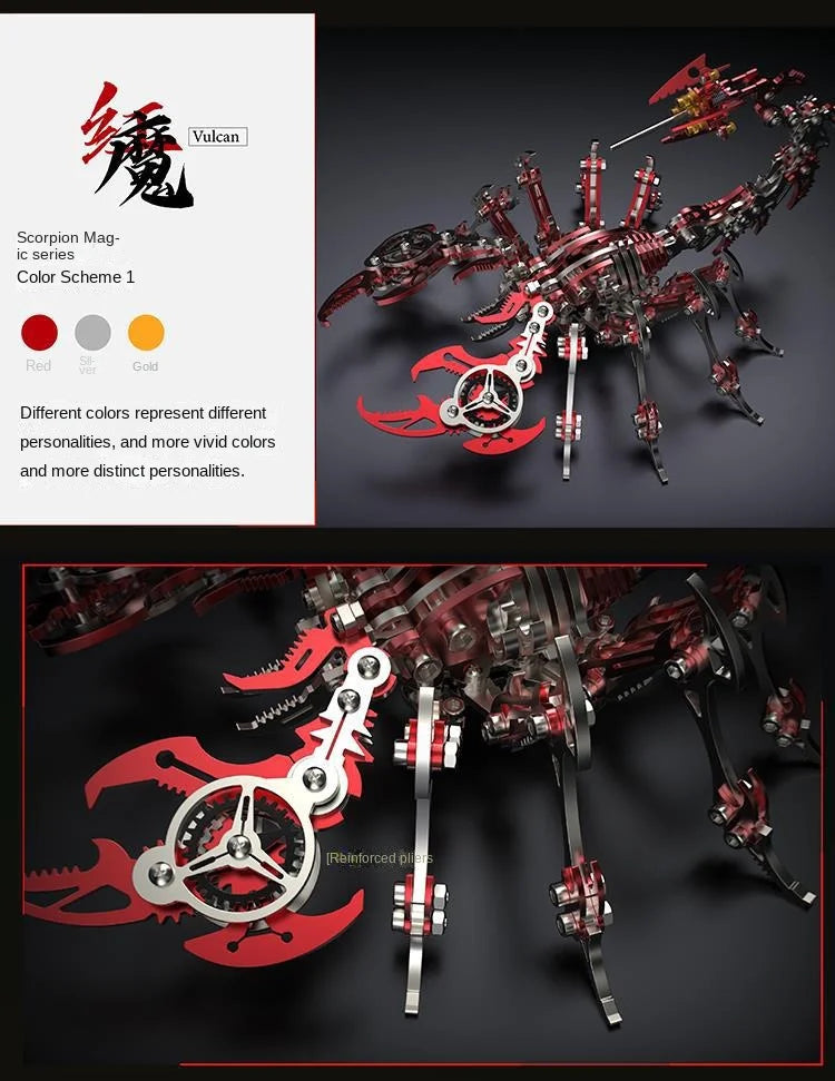 Mechanical Scorpion 3D metal puzzle – DIY model kit for teens and adults