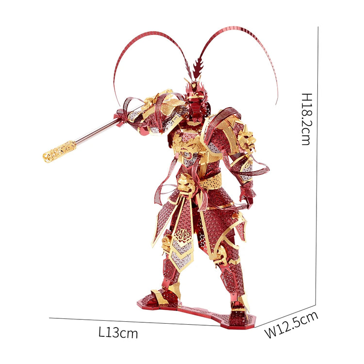 The Monkey King 3D metal puzzle by Piececool – legendary hero DIY model kit