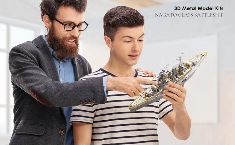 Nagato-Class Battleship 3D metal puzzle by Piececool – military DIY model kit for adults and teens