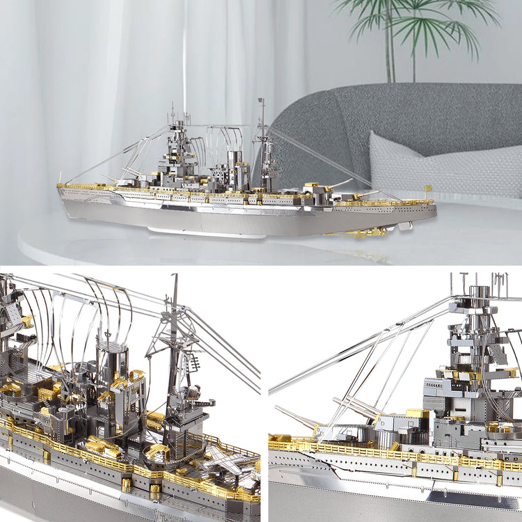 Nagato-Class Battleship 3D metal puzzle by Piececool – military DIY model kit for adults and teens