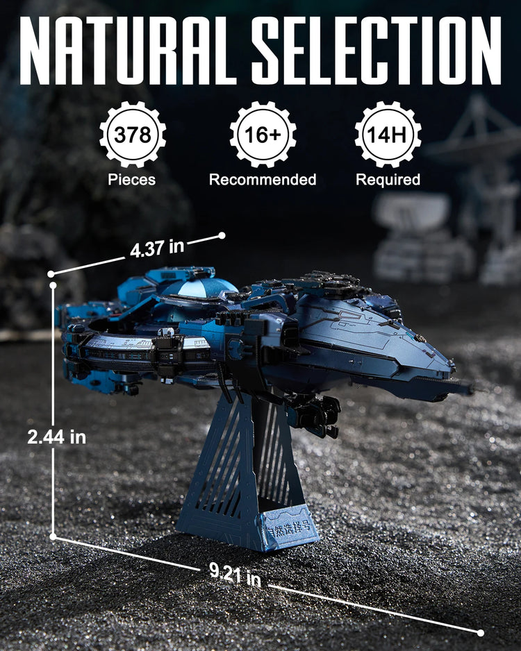 Natural Selection spaceship metal puzzle by Piececool – The Three-Body Problem DIY model