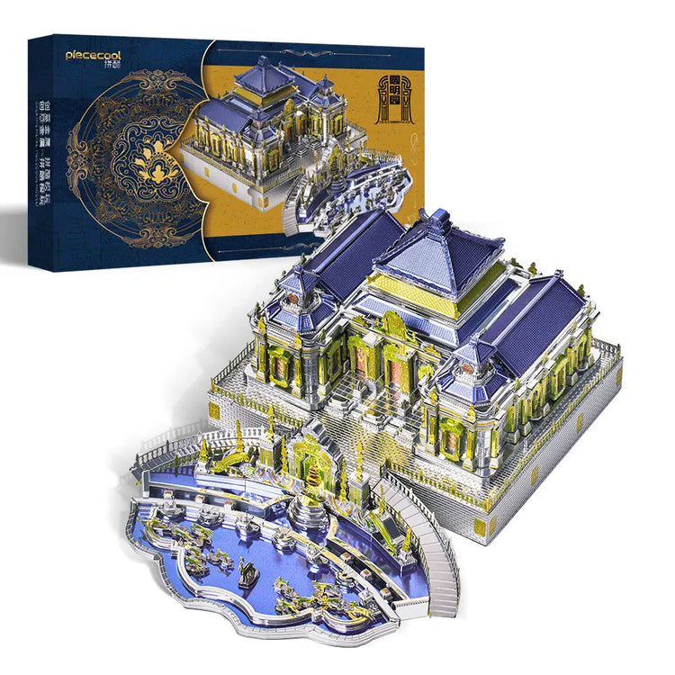 The Old Summer Palace 3D metal puzzle by Piececool – DIY architectural model kit for adults and teens