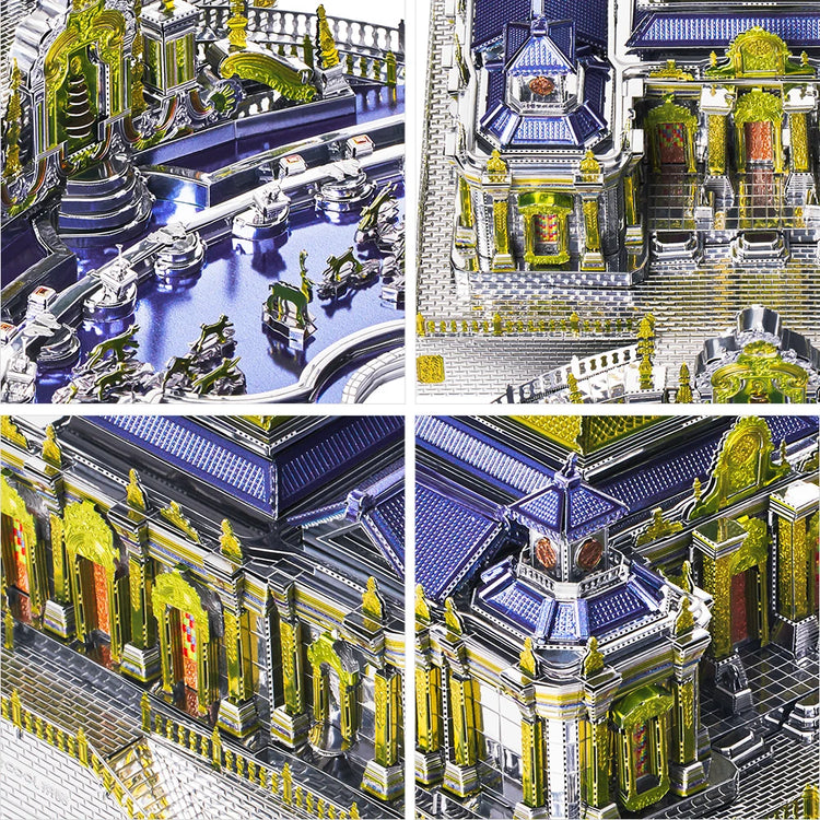 The Old Summer Palace 3D metal puzzle by Piececool – DIY architectural model kit for adults and teens