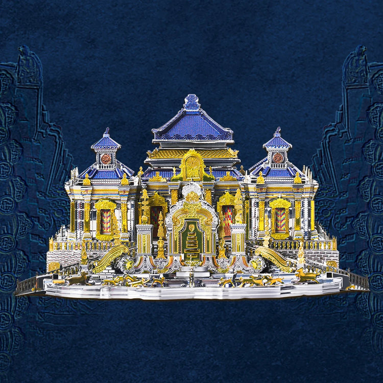 The Old Summer Palace 3D metal puzzle by Piececool – DIY architectural model kit for adults and teens