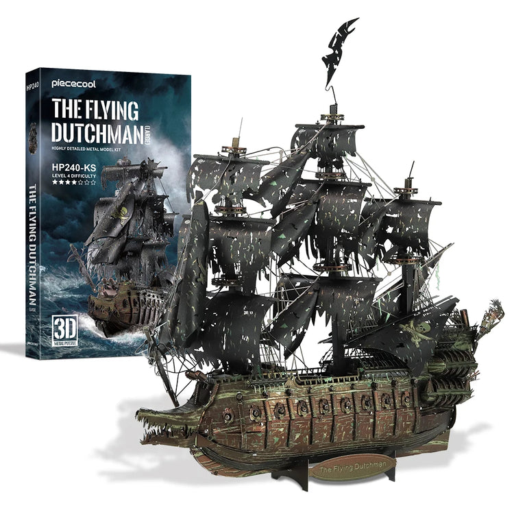 The Flying Dutchman 3D metal puzzle by Piececool – pirate ship DIY model kit for teens and adults