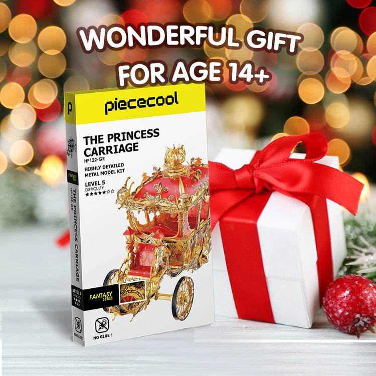 Princess Carriage 3D metal puzzle by Piececool – fantasy model kit for teens and adults