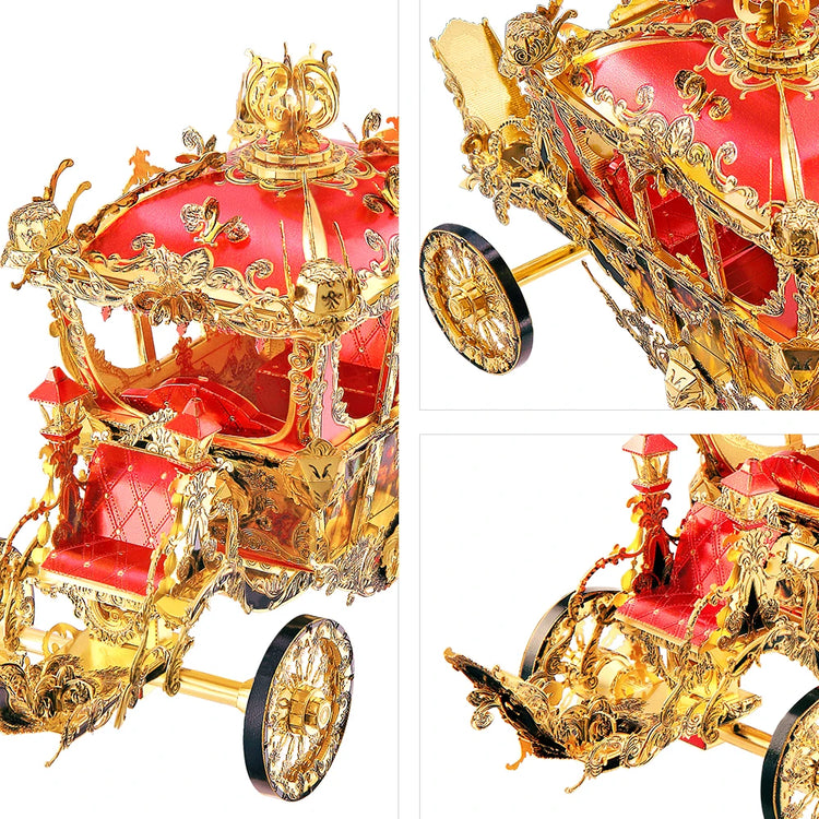 Princess Carriage 3D metal puzzle by Piececool – fantasy model kit for teens and adults