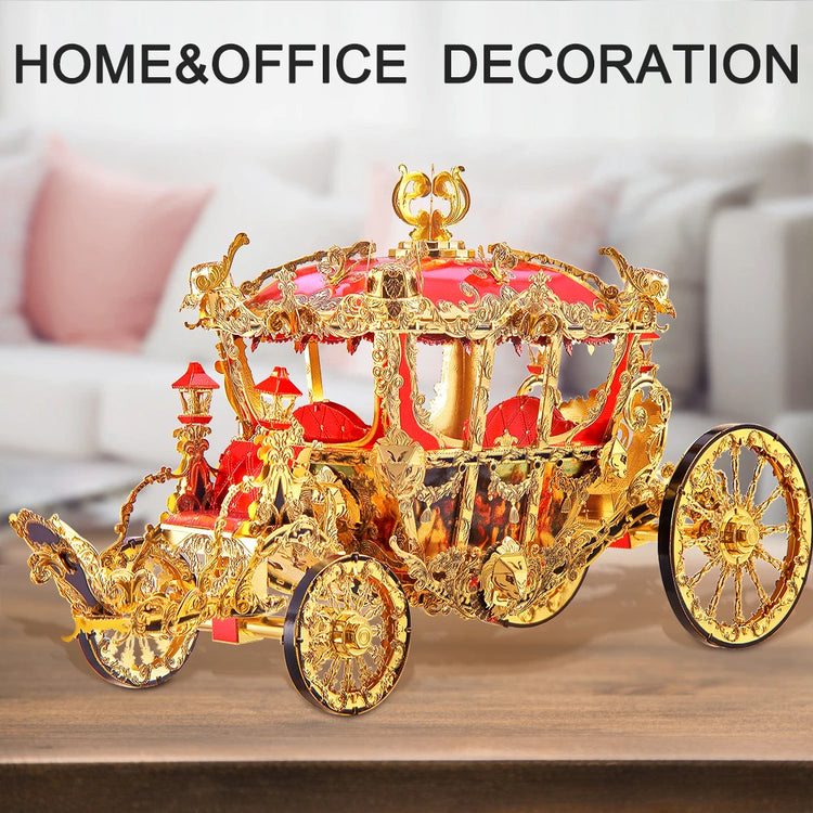 Princess Carriage 3D metal puzzle by Piececool – fantasy model kit for teens and adults
