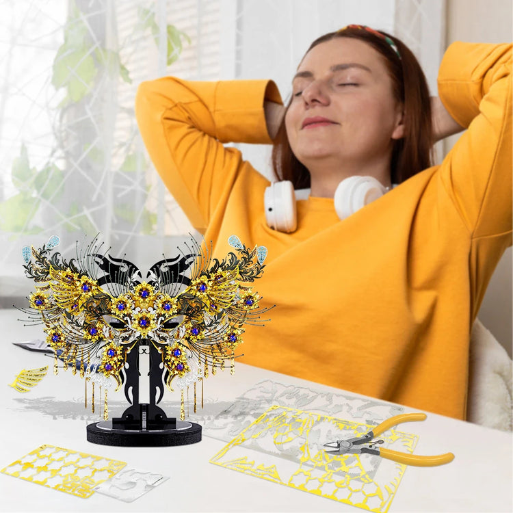 Psyche 3D metal puzzle by Piececool – butterfly goddess model kit